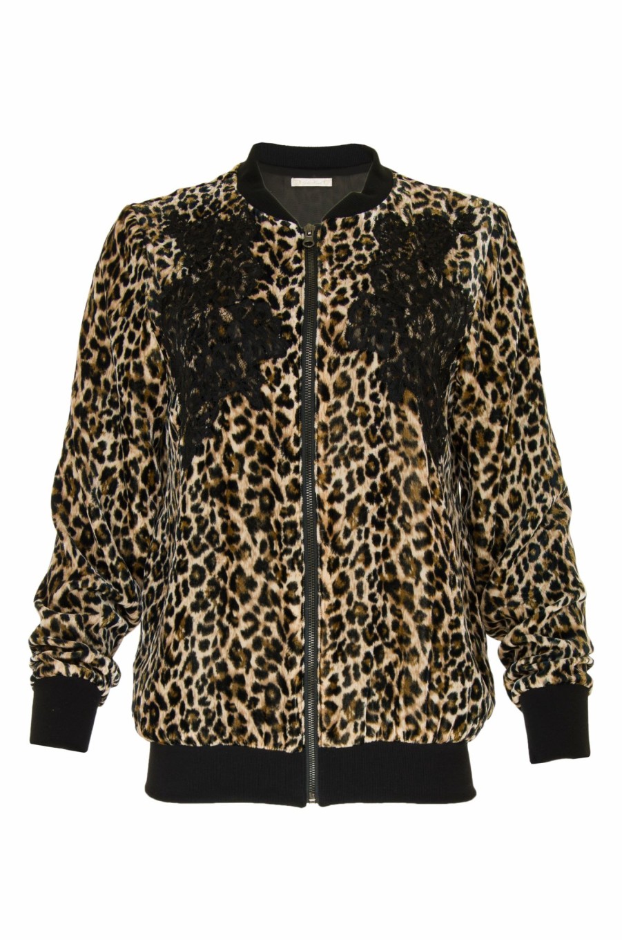 Jackets Gold Hawk Clothing | Animal Print Velvet Ginger Bomber Jacket ...