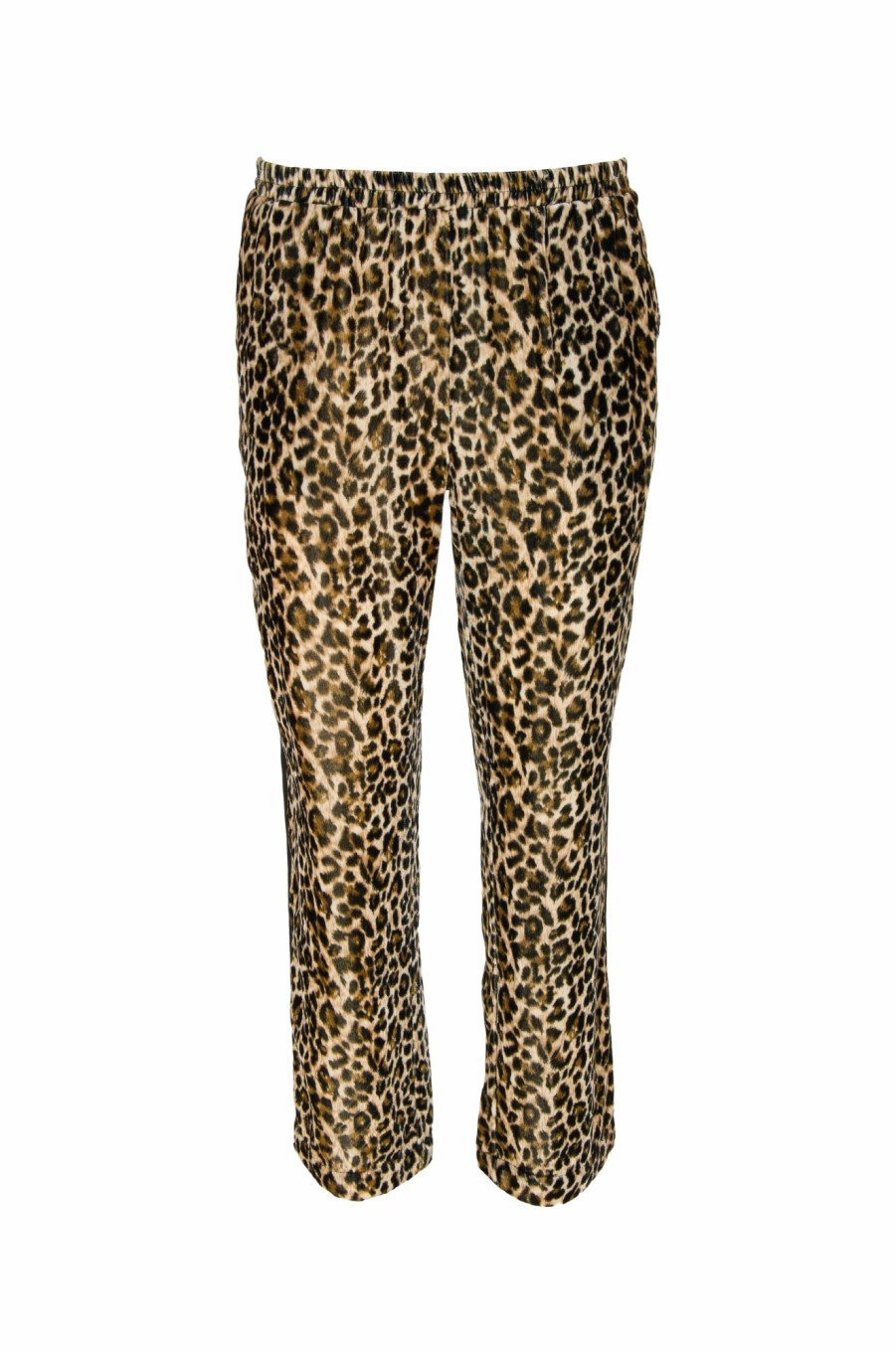 Pants Gold Hawk Clothing | Animal Print Velvet Ginger Piping Pants ...